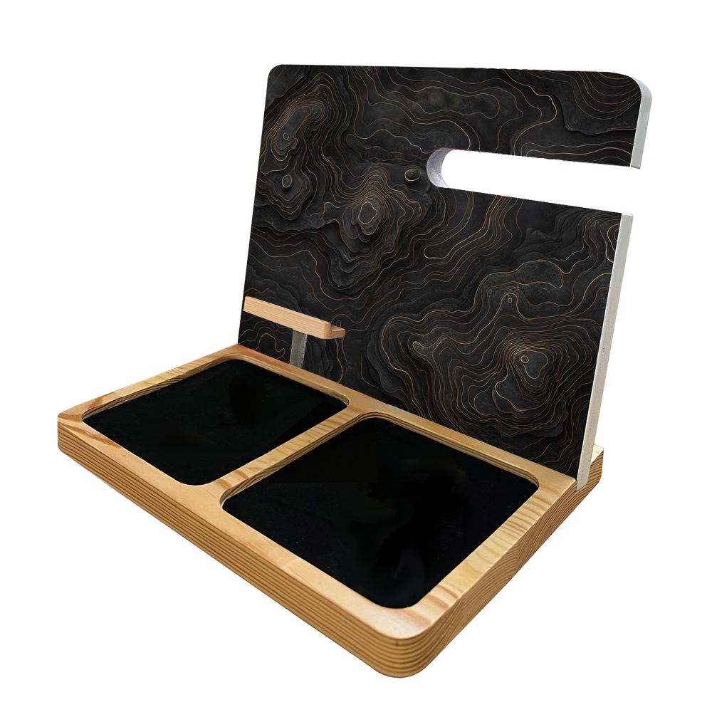 Black Topographic Gold - Image 2